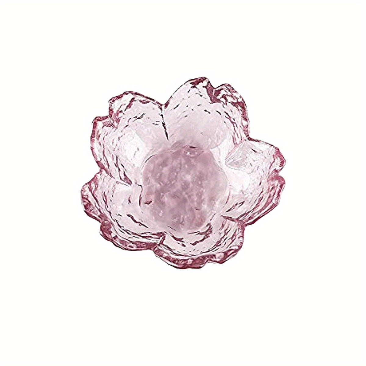 4pcs Dessert Dishes Fruit Bowl Cherry Blossoms Dish Glass Seasoning Dish
