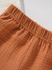 Baby Boy Summer Cotton Yarn Two piece Set tee Top & Shorts