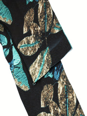 Leaf Printed Yoga Leggings for Women
