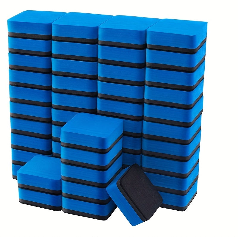 30pcs Magnetic Whiteboard Dry Erase Blackboard Home Office Felt Eraser 5.5x5.5