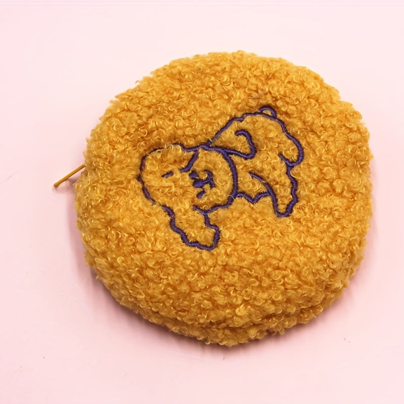 Fuzzy Plush Bag Coin Purse Wallet Earphone Data Cable Storage Key Bag