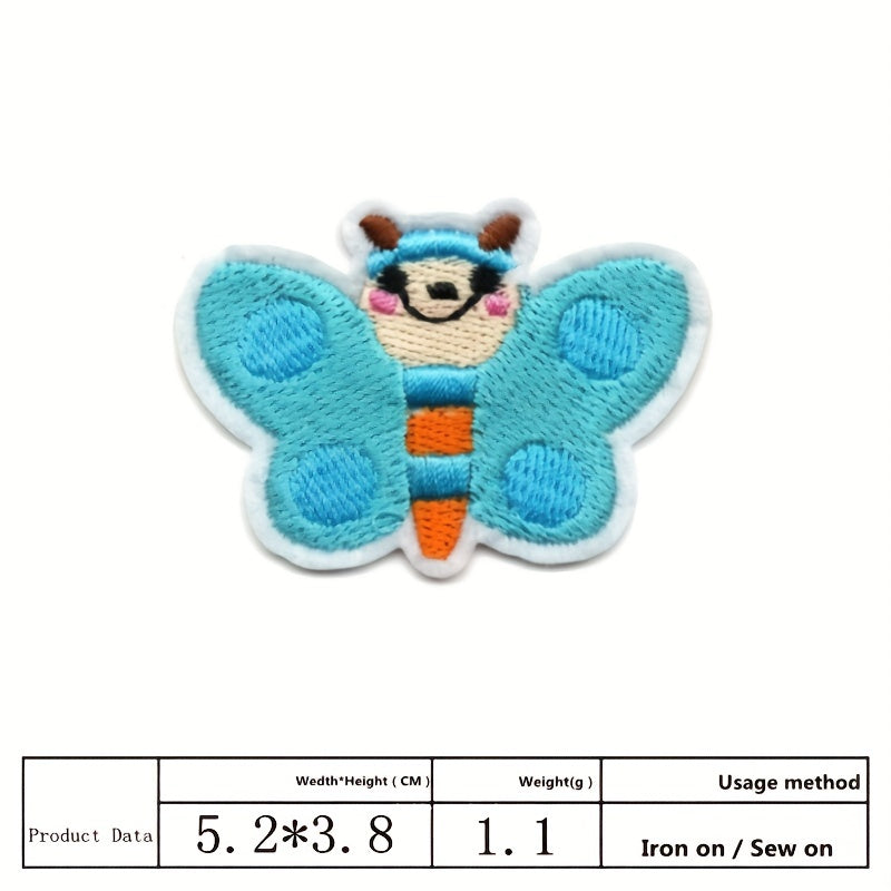 Insect Series Cartoon Embroidery Patch Bee Butterfly Ironing Patch