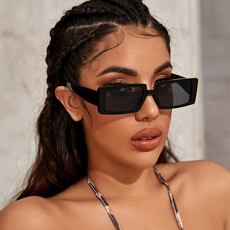 90s Vintage Square Sunglasses Small Lens