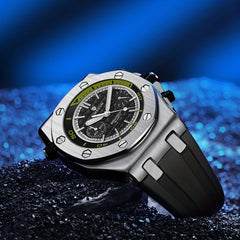 Men's Sports Quartz Watch Alloy Round Wrist Accessory