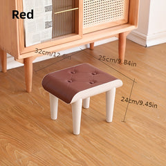 Faux Leather Stools for Shoe Changing in Living Rooms
