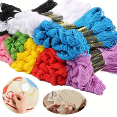 24pcs Cross Stitch Thread Floss Embroidery Thread Cotton Sewing Skeins