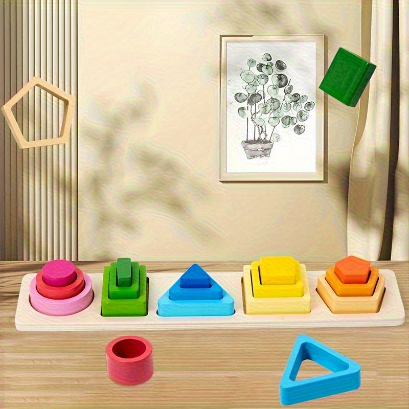 Wooden Interlocking Toy Set for Boys and Girls