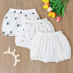 3pcs Graphic Baby Boy's Shorts Bread Casual Comfy Pants