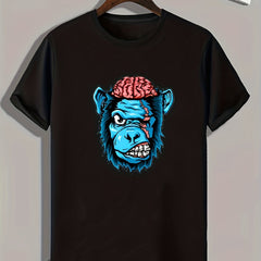 Strange Monster Print Men's Graphic T shirt for Summer