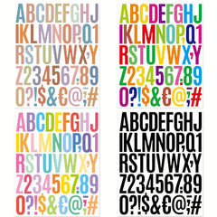 10pcs 5.08cm Letter Stickers for Notebook Ledger Decoration