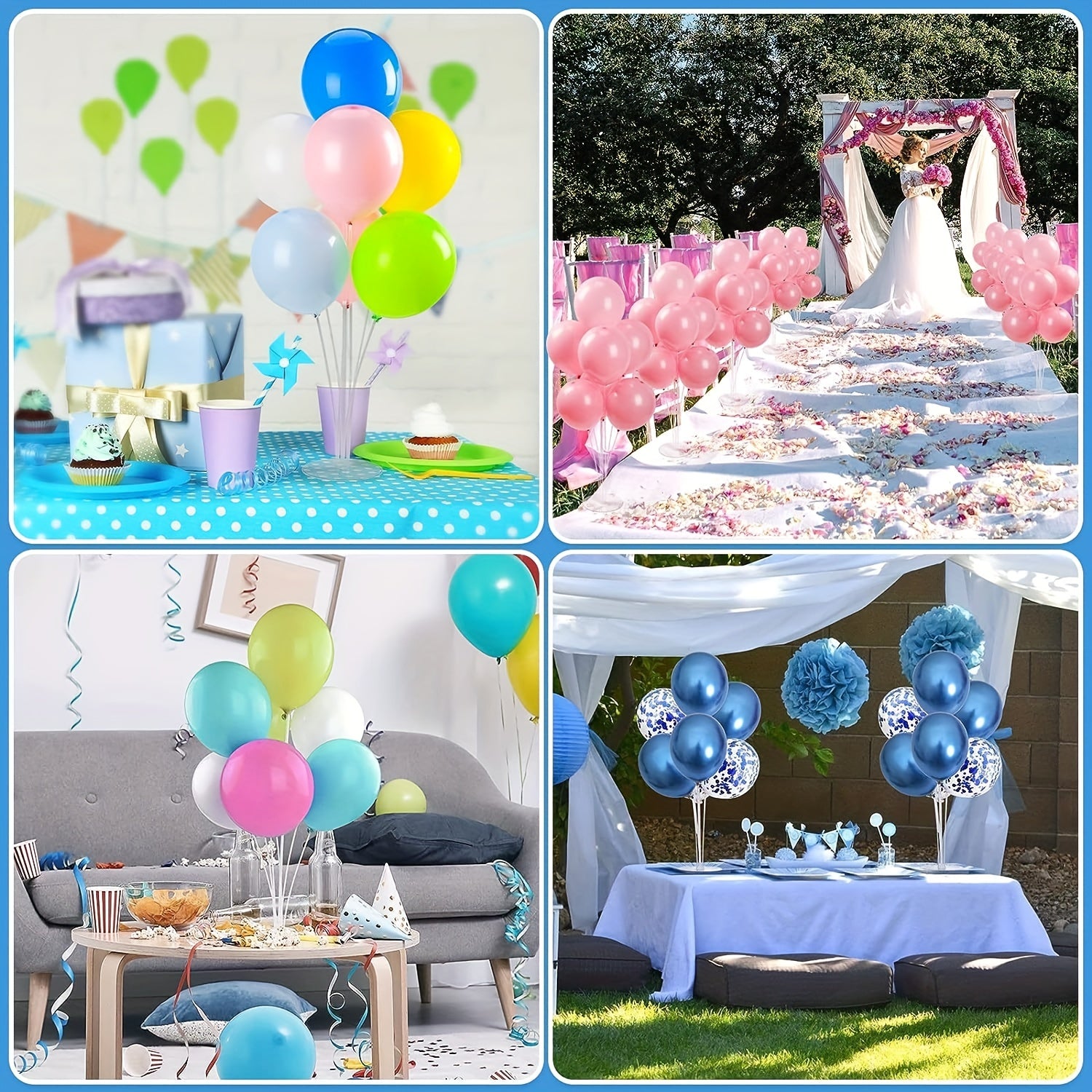 Balloon Stand Kit Table Balloon Stand Holder Party Wedding Birthday Decor