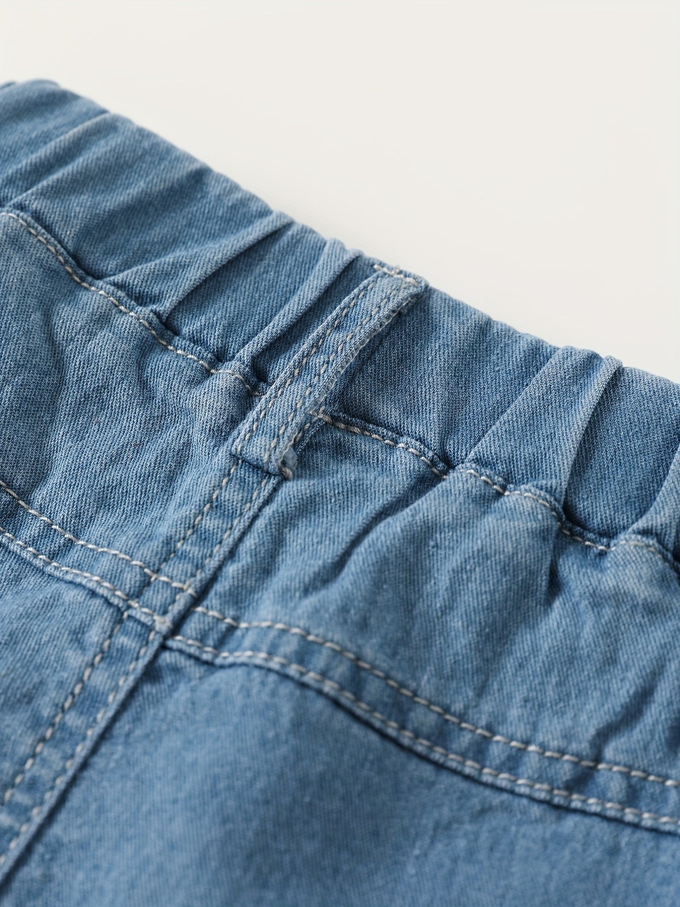 Girls' Denim Shorts with Bowknot Decor for Summer