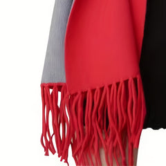 70cm Large Shawl Thick Warm Tassel Scarf Windproof Cape Cardigan
