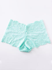 3 Pack Plus Size Floral Jacquard Briefs Women's Plus Panties Set