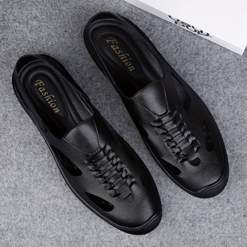 Men's Hollow Out Loafer Shoes Non-Slip Slip On Shoes Spring And Summer