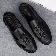 Men's Hollow Out Loafer Shoes Non-Slip Slip On Shoes Spring And Summer
