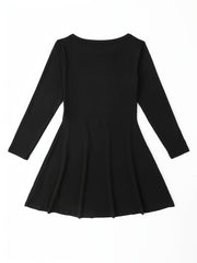 Butterfly Long Sleeve Dress Girls Kids Clothes