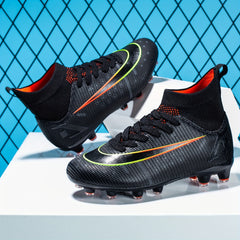 Youth Spiked Soccer Shoes Outdoor Anti Slip Lightweight Football Shoe