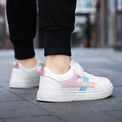Girls Casual Sneakers Lightweight Breathable Hook And Loop Skate Shoes