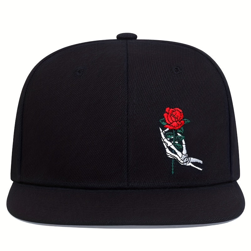 Men's Hand Grip Rose Baseball Cap Hip Hop Cap