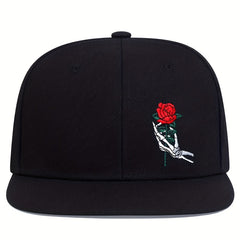 Men's Hand Grip Rose Baseball Cap Hip Hop Cap