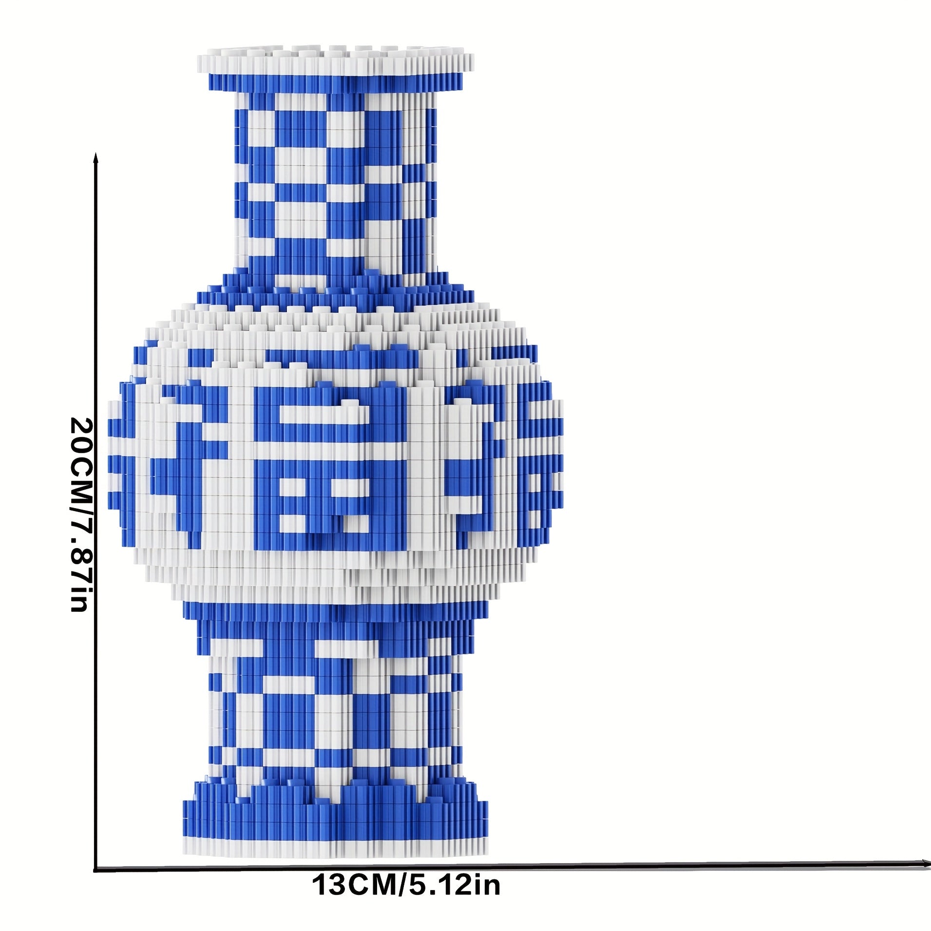1500pcs 3D Ceramic Vase DIY Puzzle Kit Adult Assembly Model Set