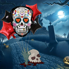 5pcs Halloween Balloons Of The Dead Foil Balloons