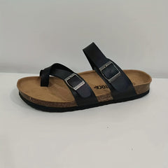 Women's Flat Slide Sandals Comfortable Open Toe Buckle Strap Shoes