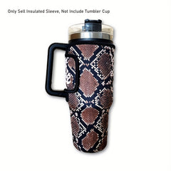 Animal Skin Printed Cup Sleeve 40oz Anti Scalding Tumbler Bottle Protective