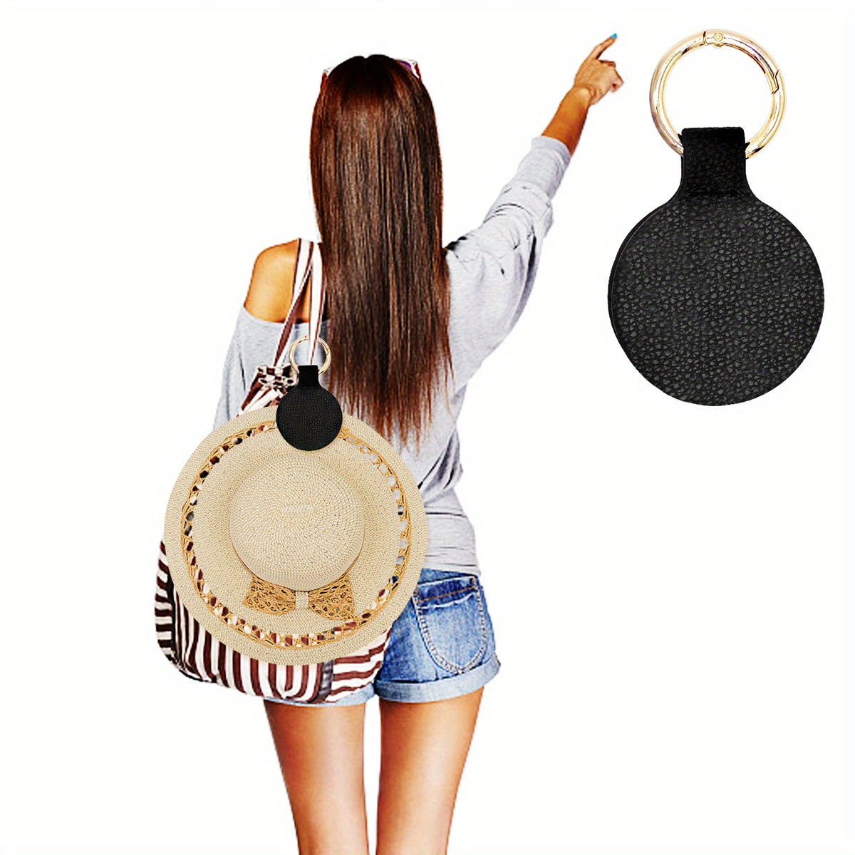 Solid Hat Clip Portable Reusable Magnetic Clip Travel Accessories