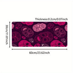 Pink Motorcycle Skull XL Mouse Pad