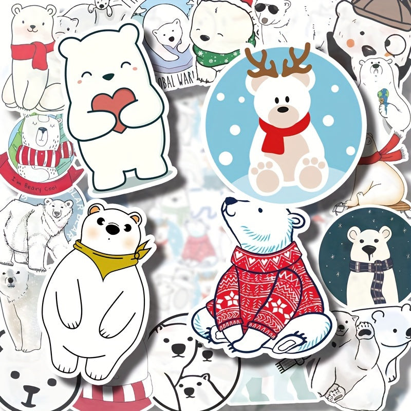 50pcs Animals Zoo Stickers Scrapbook Journal DIY Bear Sticker