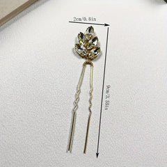 Crystal Pin U shaped Hair Pin Head Jewelry Bridal Wedding Hair Accessories