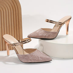 Women's Glitter Stiletto Heel Sandal for Dressing