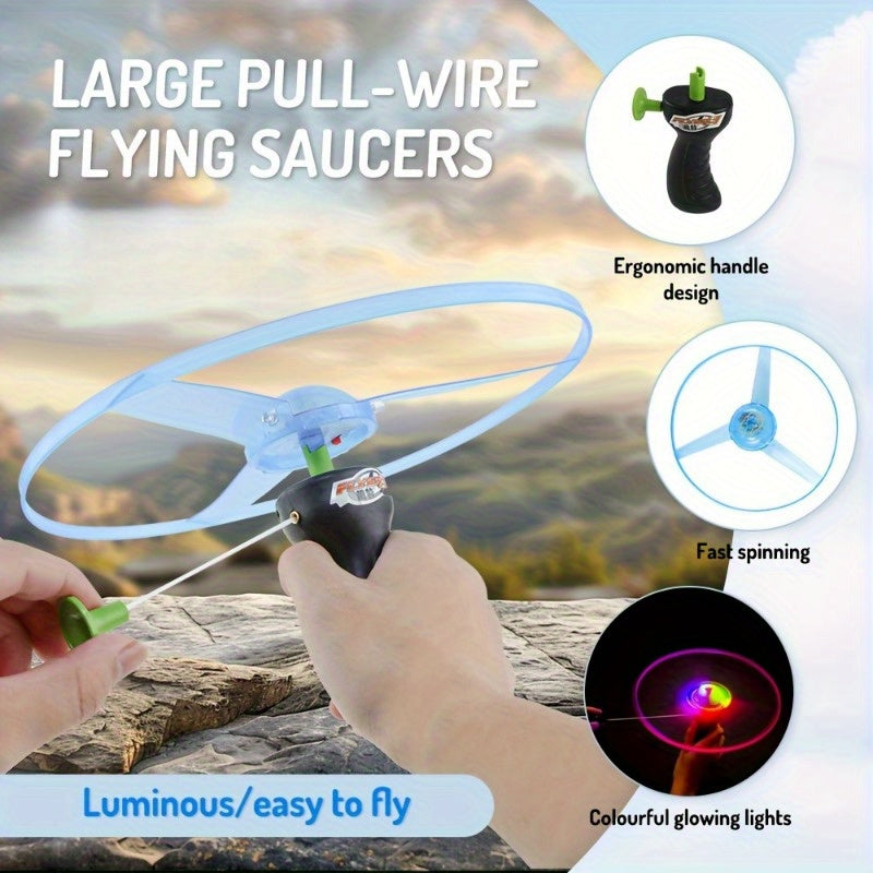 LED Flying Disc Toy for Kids Outdoor Games with Colorful LEDs