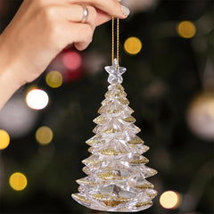 1pc Christmas Tree Crystal Pendant Decoration Supplies