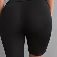 High Waist Skinny Leggings with Criss Cross Detail