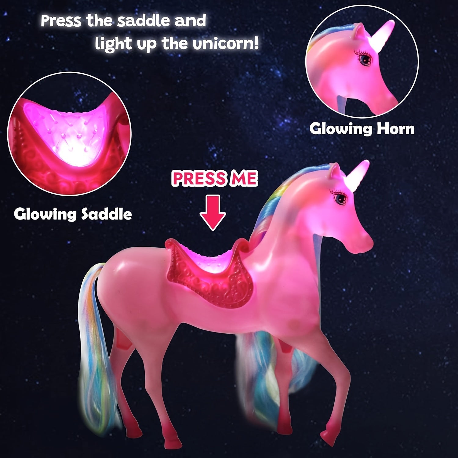 Unicorn Princess Doll Set Unicorn Toy Horse Toy With Rainbow Mane And Tail