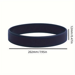 Silicone Rubber Wristband Cuff Bracelet Sports