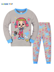 Unicorn Print Pajama Set Long Sleeve Top & Pants