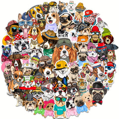 100pcs Animal Stickers Funny Dog Waterproof Vinyl Stickers