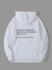 Drawstring Hooded Sweatshirt with Pockets