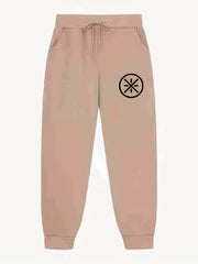 Symbol Pattern Print Men's Pants Drawstring Comfy Active Stretch Trousers