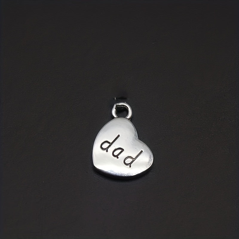 1pc DIY Retro Alloy Jewelry With Letter Pendant For Men