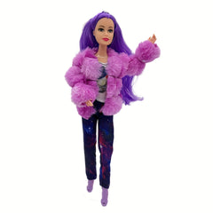 Fashionable 12 Inch Doll Winter Outfit Set Top Jacket Pants Shoes