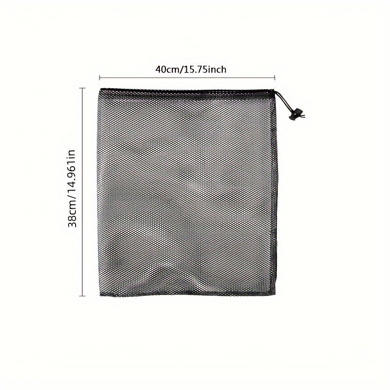 Durable Nylon Mesh Drawstring Laundry Bag for Outdoor Toy Storage