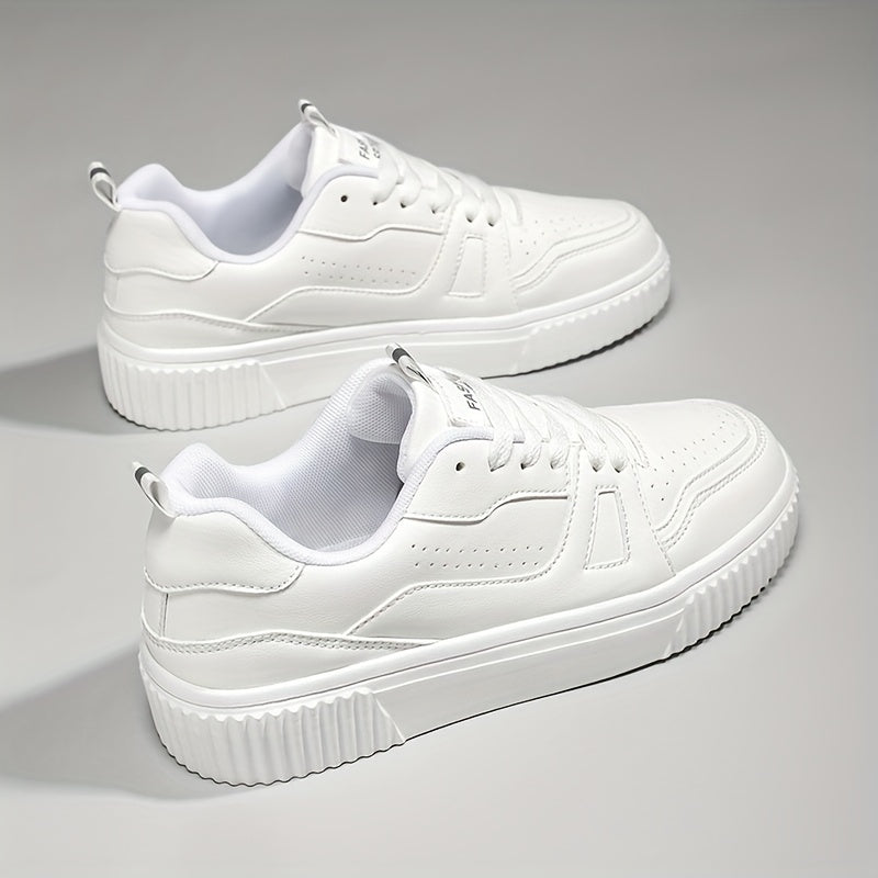 Women's Solid Versatile Skate Shoes Lightweight Low Top Outdoor Sport Shoes