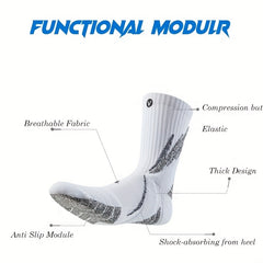 Breathable Mid-calf Sport Socks for Outdoor Running