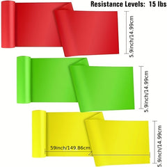 Natural Rubber Fitness Resistance Band Gym Training Yoga Pilates