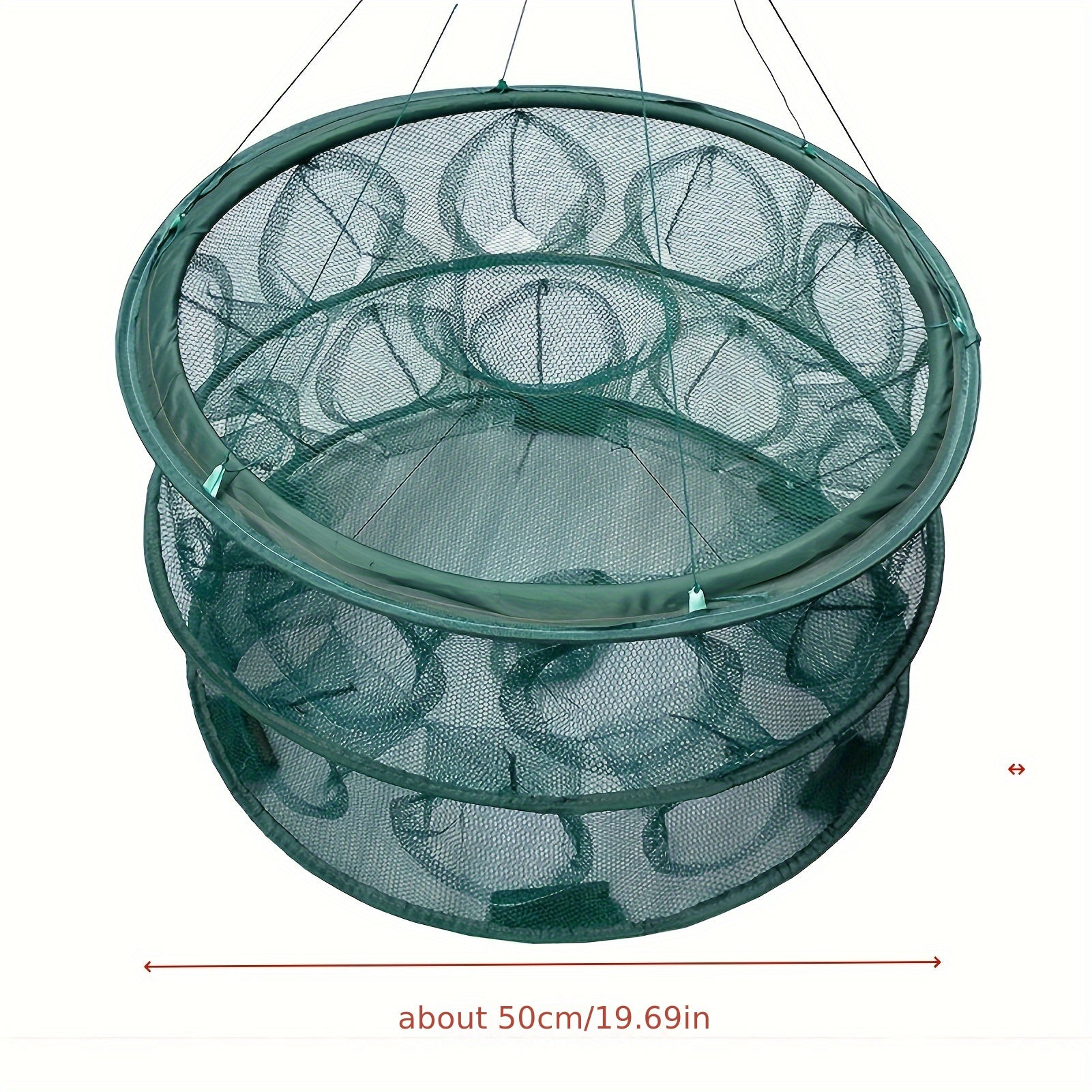 Automatic Open Fishing Nylon Net Folding Fishing Cage For Shrimp